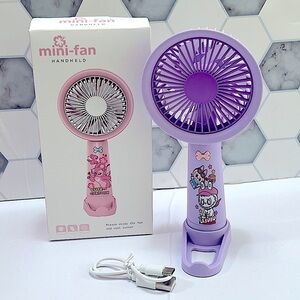 Rechargable Portable Monster Character Fan